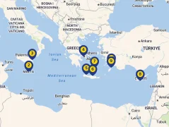 Mapa plavby