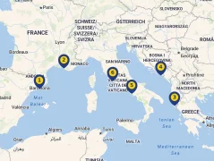 Mapa plavby